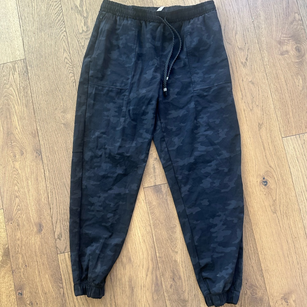 Black Camouflage Jogger Pants
